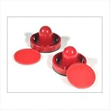 Air Hockey 2 Red Strikers and 2 Red Pucks 2.5