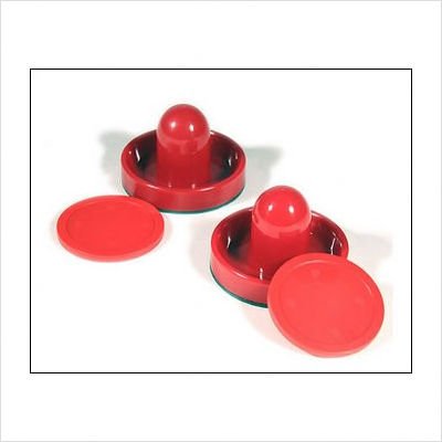 Air Hockey 2 Red Strikers and 2 Red Pucks 2.5
