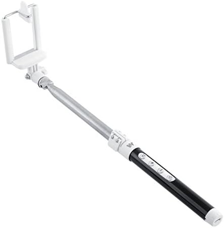 Dispho Stainless Steel Handheld Extendible Selfie Stick Monopod with Built-in Remote Shutter for Digital Camera or iPhone 4 4S 5 5S 5C 6 6G 6S Samsung Galaxy S3 S4 S5 Galaxy Note 2 Note 3 Sony Z1 Z2 Z3 Google Nexus 5 HTC Motorola Lumia LG HTC Mobile Phones (Black)