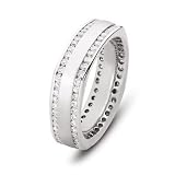 14k White Gold Women's Diamond Wedding Band