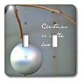 Patricia Sanders Christmas - Christmas is in the Heart - White Ornament - Photography - Light Switch Covers - double toggle switch