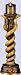 new Cobra Goddess Snake Altar Candlestick and Candle