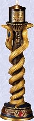 new Cobra Goddess Snake Altar Candlestick and Candle
