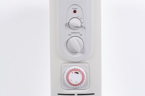 Cover image : AucSale 1500W オイルヒーター 10枚フィン AH-1510 自動温度調節 安全スイッチ付 10畳まで対応