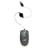 Bluestork - Mini souris optique avec cordon rétractable