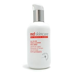 Md Skincare Cleanser - 8 oz All-In-One Facial Cleanser with Toner