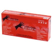 Black Latex Gloves Medium (15 Per Box)