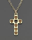 Children's 14k Gold Cross Necklace
