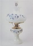 Aladdin Kerosene Mantle Lamp Blue Floral Majestic