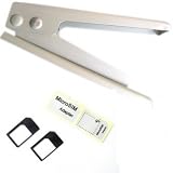 UltimateAddons Micro Sim Card Cutter + 2 Free Adapters, ideal for Apple iPad, iPhone 4 etc.
