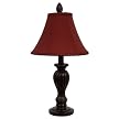 Resin Accent Lamp with Shade - Caramelized Espresso/ Red