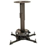 Peerless PRG Series PRG-EXA-W 8.7-Inch to 12.8-Inch Adjustable Projector Ceiling/Wall Mount Kit (Black)