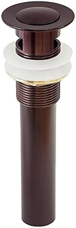 AquaOne 1 1/2 inch Pop-Up Drain With Overflow For Bath Bathroom Sink and Faucet - Oil Rubbed Bronze