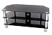 Levv - Glass Stand For Plasma & LCD TV Up To 50" Or 50kg - Black Glass With Chrome Legs