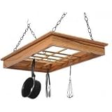 Review Stacks and Stacks  / Solid Red Oak Pot n Pan Rack - Natural (Natural) (3.5