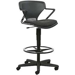 HON COMPANY Shell Stool with Seat Insert Lava Iron Black HONG44H11BW19T Sold as 1 Each Mfr... by Hon