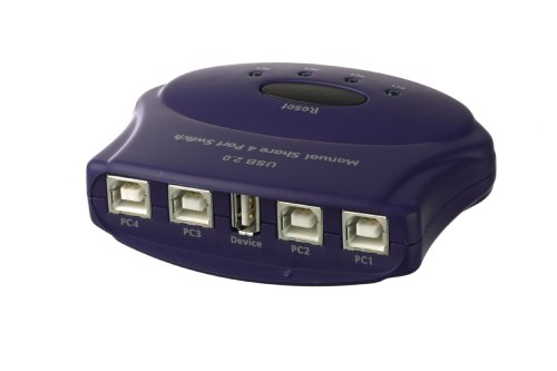 Vivanco CSU 02 USB 2.0-Data Switch 4-fach, Automatik, Aktiv