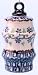 Polish Pottery Chrismas Ornament 4 1/3" H x 2" Diameter