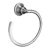 KOHLER K-11377-G Forte Sculpted Towel Ring, Brushed Chrome