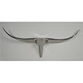ALU STIER H�RNER von DESIGN DELIGHTS deko tier geweih wandbild jagdtroph�e silber