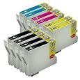 10 pack of Replacement Epson ink cartridge #69: (4 black T0691/T069120 and 2 cyan T0692/T069220, 2 Magenta T0693/T069320 and 2 yellow T0694/T069420 For Epson Stylus Printer Models:CX5000, CX6000, CX7000F, CX7400, CX7450, CX8400, CX9400, CX9400F, CX9400FAX, CX9475F, NX100, NX115, NX200, NX215, NX300, NX310, NX315, NX400, NX415, NX510, NX515 CX-5000, CX-6000, CX-7000F, CX-7400, C-X7450, CX-8400, CX-9400 CX-9400F, CX-9400FAX, CX-9475F, NX-100, NX-115, NX-200, NX-215, NX-300, NX-310, NX-315, NX-400, NX-415, NX-510, NX-515 WorkForce: WorkForce, 30, 40, 310, 315, 500, 600, 610, 615