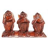 Wood statuette, 'Three Wise Monkeys'