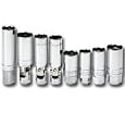 SK Hand Tool 4498 8 Piece 3/8" Drive Spark Plug Socket Set