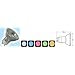12 x LED GU10 lamp, 230Vac - Yellow