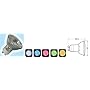 18 x LED GU10 lamp, 230Vac - Red