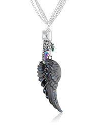 Steve Madden Feather Long Pendant Necklace, 35"