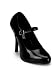 Black Mary Jane High Heel Pump - 8