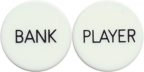 2 Baccarat Bank and Player Button Set Casino Games