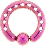 6 Gauge INDUSTRIAL PUNCHED Pink TITANIUM BCR
