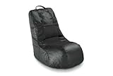 IMAGE OF Ace Bayou ABC Life Style Furniture Lycra Video Bean Bag, Black/Black