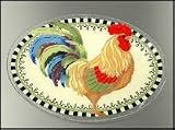 Peggy Karr Chanticleer Oval Serving Platter 18x13-in.