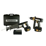 Factory-Reconditioned Panasonic EYC150GQKWR 18 Volt Reciprocating Saw/Drill Combination Kit