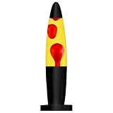 Motion Lamp - 16 inch Black Base, Red/Yellow