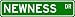 NEWNESS Street Sign ~ Personalized Family Lastname Sign ~ Gameroom, Basement, Garage ...