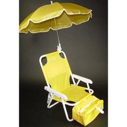 Kitchen: Beach Baby Chair with Umbrella   Yellow
