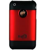 Apple iphone 3G Shield Protector case (Red) + WristBand