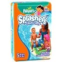 Pampers Splashers Swim Diapers Size 5 (30-40 lbs) 17 ea, 8 Packs