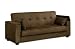Convertible Futon Sofa with Storage in Espresso Color