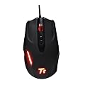 TT ESPORTS Black Gaming Maus 4000 dpi 6 Buttons Gewichtsanpassungmoeglich  Abtastungsrate in 4 Stufen einstellbar