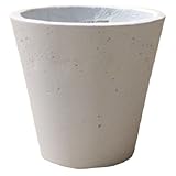 軽量コンクリート製植木鉢 フォリオ ソリッド ホワイト 43cm