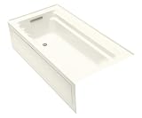 KOHLER K-1124-GLA-0 Archer 6-Foot BubbleMassage Bath, White