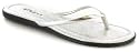 Platino "Micheline" Ladies Toepost Sandals - Silver