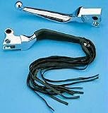 LEATHER 12" FRINGE MOTORCYCLE BRAKE CLUTCH LEVER COVERS