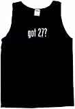 got 27? Men's Tee Shirt Large-Black TANK TOP