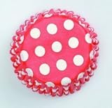 Red Polka dot Printed Baking Cases 54pk