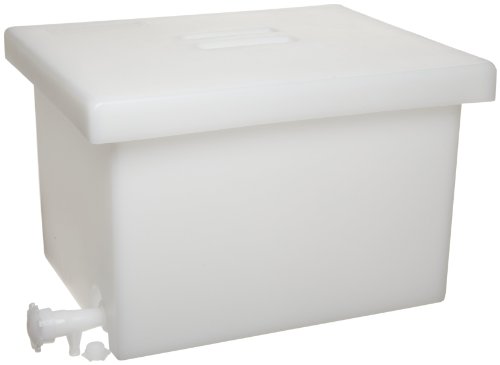 Bel-Art Scienceware 340960000 Tank Polyethylene Rectangular WithLid and Faucet 20gallon